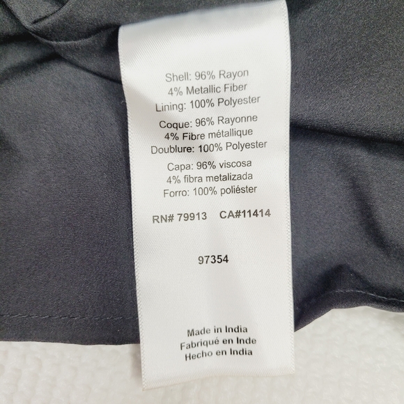 Jessica Simpson Dress Women's Size 2X Maternity Black Dots Flounce Party Event - Picture 10 of 10